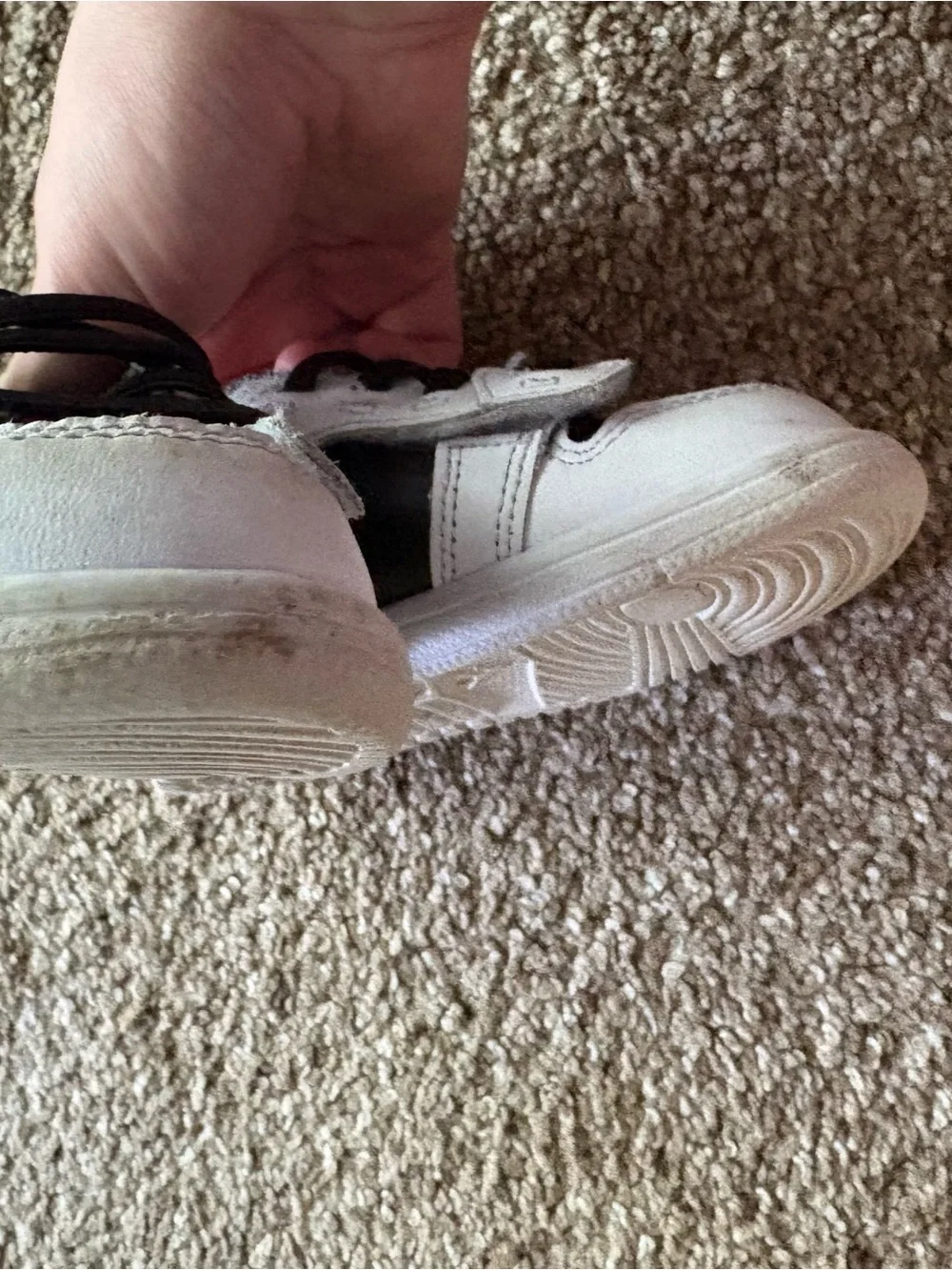Jordan Kids Black and White Lace-Up Sneakers